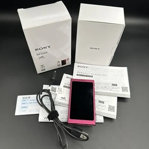 SONY NW-A35 WALKMAN DIGITAL MUSIC PLAYER 16G Bordeaux Pink Tested Working - Picture 1 of 21