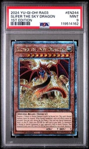 YU-GI-OH! RA03-QUARTER CENTURY BONANZA EN244 SLIFER THE SKY 1STEDITION QCR PSA 9 - Picture 1 of 1