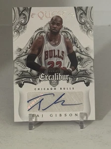 2014-15 Taj Gibson Panini Excalibur Quest Signatures #18 Chicago Bulls B344 - Picture 1 of 6
