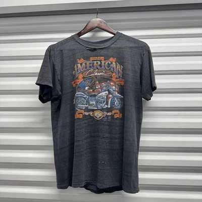 Camiseta Harley Davidson vintage 1987 emblema 3D talla grande clásica americana usada Foto 1 de 4
