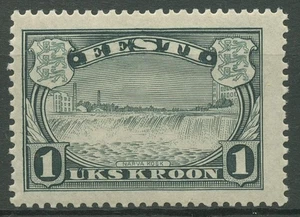 Estonia 1940 Freimarke Narva-Falls 159 con pliegue - Imagen 1 de 1