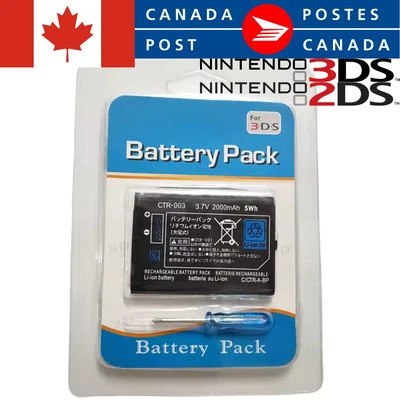 Batería de litio recargable Nintendo 3DS y 2DS para 3.7V 2000mAh CTR-003 - NUEVA Foto 1 de 3