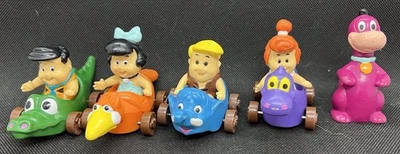 McDonalds 1988 Picapiedra Niños Juego Completo De 5 Juguetes Happy Meal Dino, Freddy Foto 1 de 4