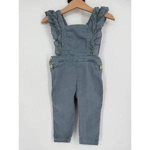 Salopette Zara bambina blu con volant 9-12 mesi - Foto 1 di 6