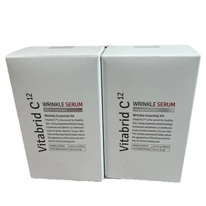 2 Vitabrid C¹² Wrinkle Serum & Face Brightening Boost 2PC Essential Kit READ - Picture 1 of 7