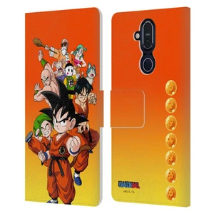 OFFICIAL DRAGON BALL CHARACTERS LEATHER BOOK WALLET CASE COVER FOR NOKIA PHONES - Picture 1 of 11