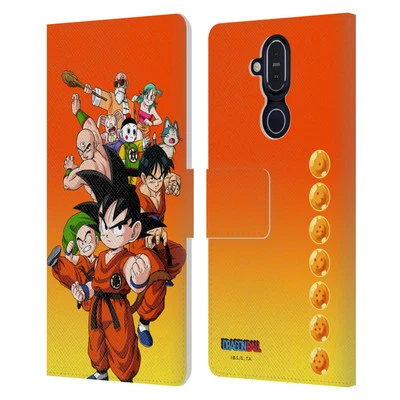 FUNDA BILLETERA LIBRO CUERO PERSONAJES DRAGON BALL OFICIAL PARA TELÉFONOS NOKIA Foto 1 de 4