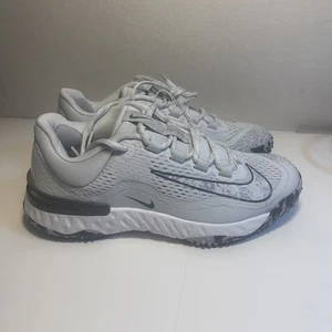 Nike Alpha Huarache Elite Turf Softball Shoes Women's Gray DV0496-002 SZ 8.5 - Picture 1 of 8