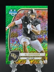 KJ Jefferson 2024 Bowman cromo universidad brillo refractor verde/99 UCF #116 - Imagen 1 de 2