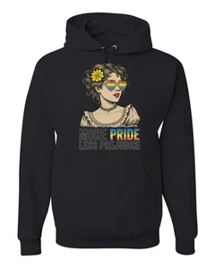 More Pride Less Prejudice LGBT Pride Month Rainbow Unisex Sudadera con Capucha Sudadera - Imagen 1 de 28