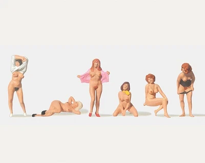 Merten 0282527 Am FKK-Strand 6 Figuren TT 1:120 handbemalt Neu+OVP - Bild 1 von 2