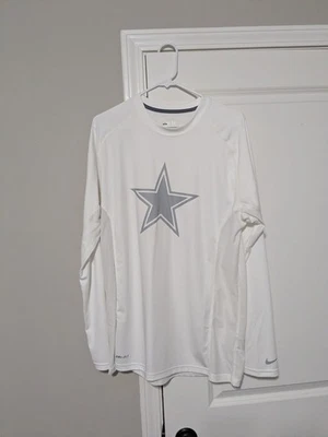Camisa Dri-Fit manga larga Nike On Field Apparel de los Dallas Cowboys para hombre talla grande Foto 1 de 4