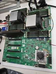 Supermicro X9DRG-QF Mainboard, 64GB DDR, 2x Intel Xeon E5-2697v2 total 24 cores  - Picture 1 of 3