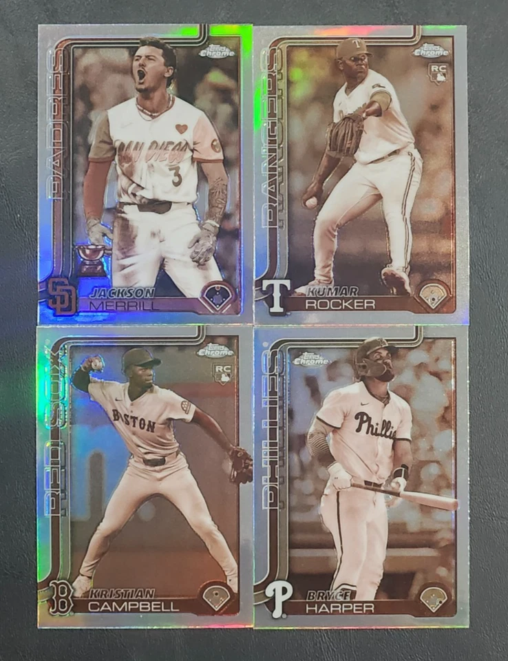 2025 Topps Chrome SEPIA REFRACTORS 1-200 with Rookies You Pick - Image 1 of 1