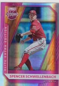 Panini Elite 2021 edición extra Spencer Schwelllenbach rosa #59 Atlanta Braves - Imagen 1 de 1