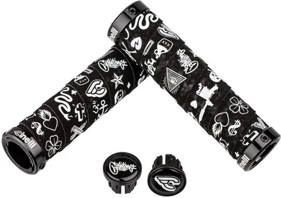Cinelli X Mike Giant Art Design Fahrradgriffe Black velvet - Image 1 of 4