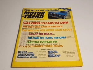 Motor Trend Magazine August, 1973 1974 Cougar - Picture 1 of 6