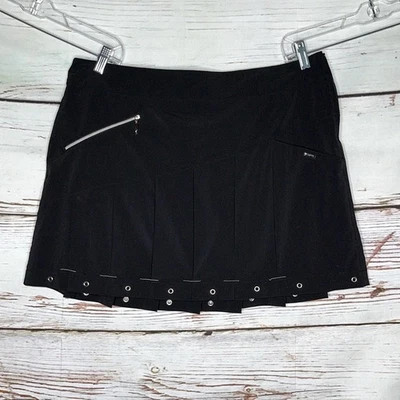 Jamie Sadock Talla 16 Negro - Ojal Plisado Airwear Skort - Falda con Pantalones Cortos Foto 1 de 3