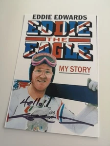 Michael Edwards Eddie the Eagle original Autogramm signed autograph  Olympia Ski - Bild 1 von 1