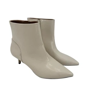 NWOB Nordstrom Rack Ivory Cream Patrice Ankle Bootie Kitten Heels Pointed Toe 8 - Picture 1 of 14
