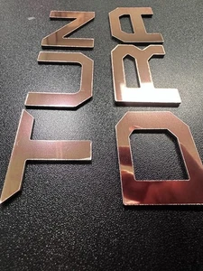 ROSE Gold 2022 - 2024 TUNDRA Front Emblem+Tailgate Raised Plastic Letters - Picture 1 of 2