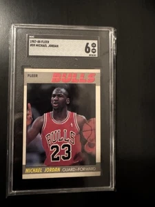 1987-88 Fleer Michael Jordan #59 VG-EX 2nd Year Bulls MJ 🔥SGC 6 - Picture 1 of 1