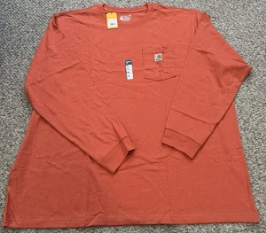 Neu mit Etikett Carhartt langärmliges Herrenhemd 4XL lockere Passform schweres grafisches Tasche - Bild 1 von 6