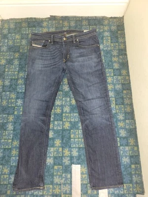 *Jeans masculino Diesel THAVAR 0880G slim azul skinny W32 W36 32 Vgc* - Imagem 1 de 4