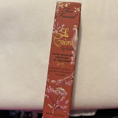 BÁLSAMO LABIAL TOO FACED La Creme recién besado .11 OZ tamaño completo raro y difícil de encontrar  Foto 1 de 4