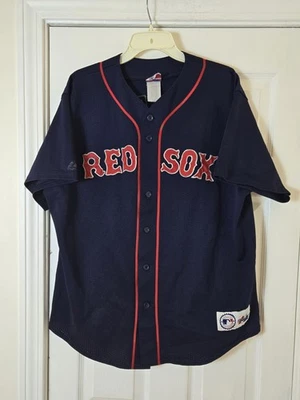 Vintage Majestic Nomar Garciaparra Boston Red Sox Blue Jersey Men's Size XL - Image 1 of 3