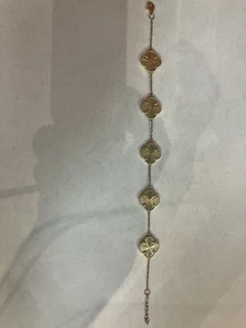 Bracciale quadrifoglio oro 14 kt #109862-2 MGC - Foto 1 di 8