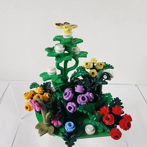 Lego MOC Cubierta de Tierra Terreno Jardín Hojas Flores Plato Mariposa 60+ Piezas - Imagen 1 de 8