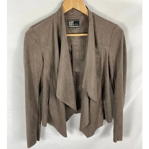 Kut from the Kloth Tayanita Faux Suede Jacket brown Size XS - Picture 1 of 6