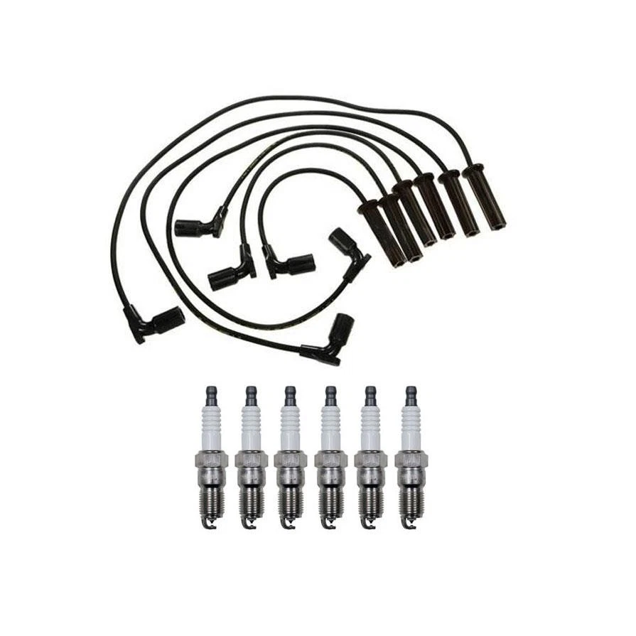 Ignition Wires & Spark Plugs for Chevrolet Uplander 3.9L 2006 2009 - Image 1 of 4