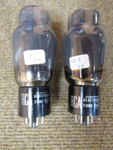 Par emparejado 6L6G RCA TV-7B/U prueba 46, 46,5/25 bonitos tubos misma construcción b - Imagen 1 de 4