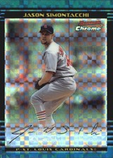 2002 (CARDINALS) Bowman Chrome Draft X-Fractors #117 Jason Simontacchi/150