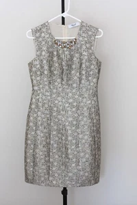 Bluemarine "Bluegirl" cocktail dress, silver/multicolour- size 8, EU 36 - Picture 1 of 4