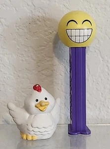 Fisher Price Little People 1999 VTG 1.75" White Chicken Yellow Feet Chick Farm - Picture 1 of 7