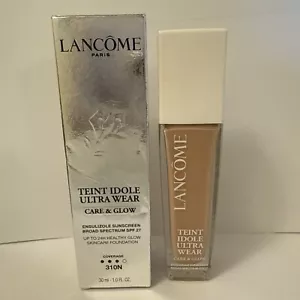 new Lancome Teint Idole Ultra Wear Care & Glow 310N spf 27 1oz 30ml - Picture 1 of 3