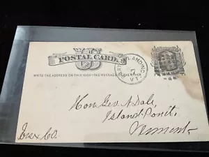 Antiker Inselteich von 1879, Vintage historische Postkarte. Postkarte. - Bild 1 von 3
