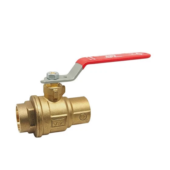 Red-White 5049AB 1-1/4 inch CXC Low Lead Brass Ball Valve - Image 1 of 1