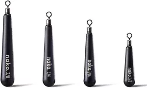 nako. 10 Pack 97% Density Tungsten Drop Shot 1/8 oz - 10 Pack, No Chip Black - Picture 1 of 5