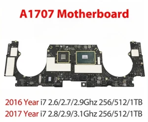 A1707 Motherboard for MacBook Pro 15" With Touch ID 256G 820-00281-A 2016 2017 - Picture 1 of 5