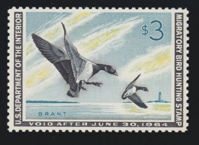 US RW30 $3 Duck Hunting Mint XF OG NH SCV $100 - Image 1 of 2