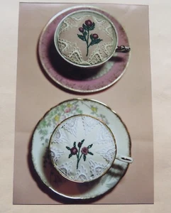 Teacup Pin Cushion BULLION Chart Pattern Only - Picture 1 of 3