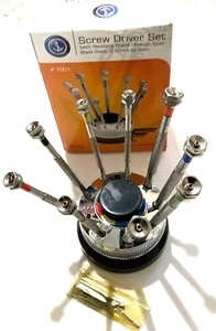 New Anchor 9 Watchmakers Screwdriver Set in Turret w/extra Blades - Picture 1 of 1