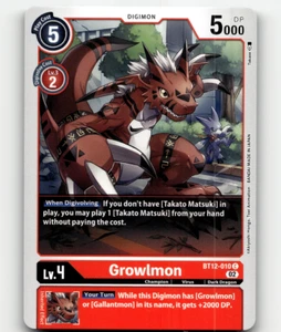 Digimon Growlmon Across Time BT12-010C - Bild 1 von 1