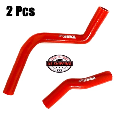 Red Silicone Radiator hose Fit 97-99 Honda CR250R CR250 CR 250 R 1997-1999 1998 - Imagem 1 de 4