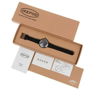 Orologio da polso uomo IKEPOD Duopod IPD014SILB quarzo SS nero 42 mm rotondo con scatola originale - Foto 1 di 8