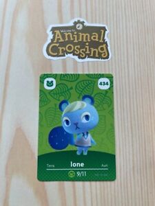 Ione #434 Animal Crossing Amiibo Card Authentic Series 5 MINT NEVER SCANNED